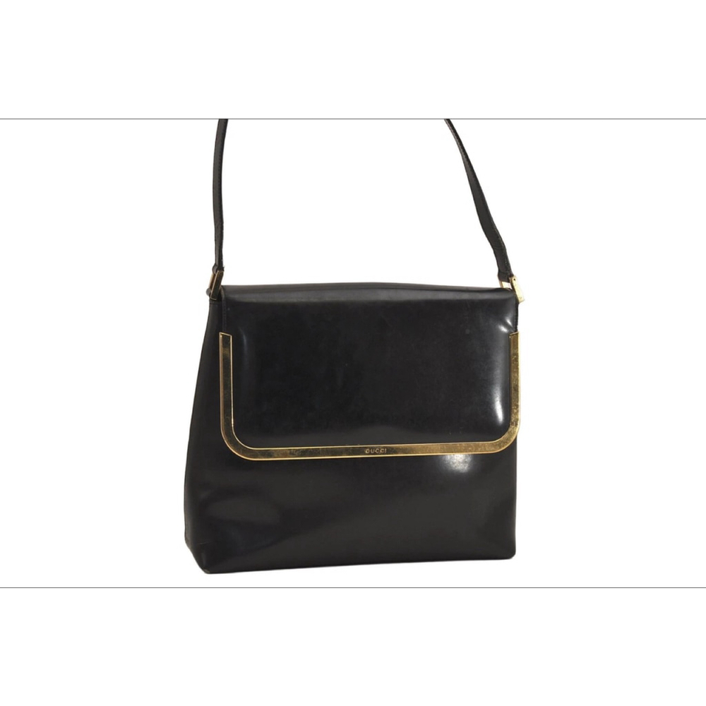 Women's Gucci Black Leather Shoulder Bag